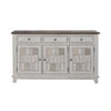 River Place Accent Server in Riverstone White & Tobacco image