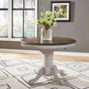 Carolina Crossing Pedestal Table Set- White image