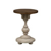 Morgan Creek Chair Side Table in Antique White image