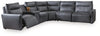 ModZ Power Reclining Sectional with Audio Console