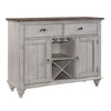 Ocean Isle Buffet in Antique White with Weathered Pine image