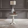Allyson Park Chair Side Table in Wirebrushed White image