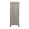 Belmar 9 Drawer Bureau Dresser in Washed Taupe and Silver Champagne image