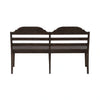 Paradise Valley Ladder Back Bench in Saddle Brown image
