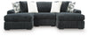 Midnight-Madness Sectional with Chaise