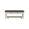 Allyson Park Rectangular Cocktail Table in Wirebrushed White image