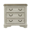 Magnolia Manor 3 Drawer Bedside Chest in Antique White image