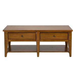 Liberty Furniture Lake House Cocktail Table in Oak image