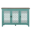 Kensington 3 Door Accent Cabinet in Turquoise image