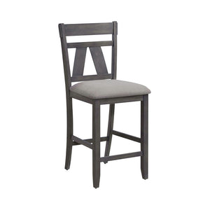 Liberty Furniture Lawson Splat Back Counter Chair (Set of 2) in Weathered Gray image