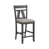 Liberty Furniture Lawson Splat Back Counter Chair (Set of 2) in Weathered Gray image