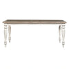 Whitney Rectangular Leg Table in Weathered Gray image