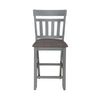 Liberty Furniture Newport Splat Back Counter Chair (Set of 2) in Smokey Grey