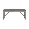 Newport Counter Height Dining Bench in Smokey Grey