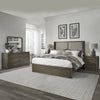 South Bend King Shelter Bed, Dresser & Mirror, Night Stand image