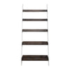 Farmhouse Leaning Bookcase in White/Oak