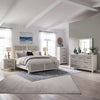 Liberty Furniture Backroads Landscape Mirror in Weathered White/Parchment Brown