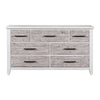 Backroads Dresser in Weathered White/Parchment Brown