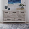 Backroads Dresser in Weathered White/Parchment Brown image