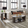 Liberty Furniture City View Round End Table in Coffee Bean