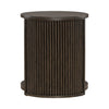 City View Round End Table in Coffee Bean
