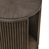 City View Round End Table in Coffee Bean