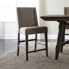 Liberty Furniture Double Bridge Upholstered Counter Chair (RTA) in Dark Chestnut (Set of 2)