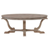 Greystone Mill Oval Cocktail Table in Stone White