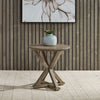 Parkland Falls Round End Table in Weathered Taupe image