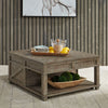 Parkland Falls Square Lift Top Cocktail Table in Weathered Taupe image