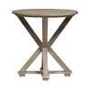 Parkland Falls Round End Table in Weathered Taupe