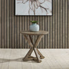 Parkland Falls Round End Table in Weathered Taupe image