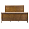 Grandpas Cabin King Sleigh Bed, Dresser & Mirror, Chest