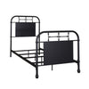 Vintage Series Twin Metal Bed in Black