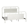 Vintage Series Queen Metal Bed in Antique White