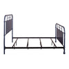 Vintage Series Queen Metal Bed in Navy