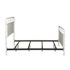 Vintage Series King Metal Bed in Antique White