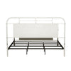 Vintage Series King Metal Bed in Antique White