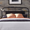 Vintage Series King Metal Bed in Black
