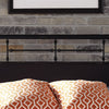 Vintage Series King Metal Bed in Black