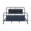 Vintage Series King Metal Bed in Navy