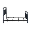 Vintage Series King Metal Bed in Navy