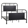 Vintage Series Full Metal Bed in Black