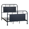 Vintage Series Full Metal Bed in Navy