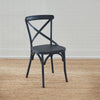 Liberty Furniture Vintage Series X Back Side Chair in Navy (Set of 2)