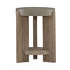Affinity Chairside Table in Dusty Taupe with Concrete Top image