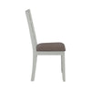 Liberty Furniture Brook Bay Slat Back Uph Side Chair (Set of 2) in Textured White