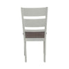 Liberty Furniture Brook Bay Slat Back Uph Side Chair (Set of 2) in Textured White