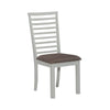 Liberty Furniture Brook Bay Uph Ladder Back Side Chair (Set of 2) in Textured White image