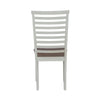 Liberty Furniture Brook Bay Uph Ladder Back Side Chair (Set of 2) in Textured White
